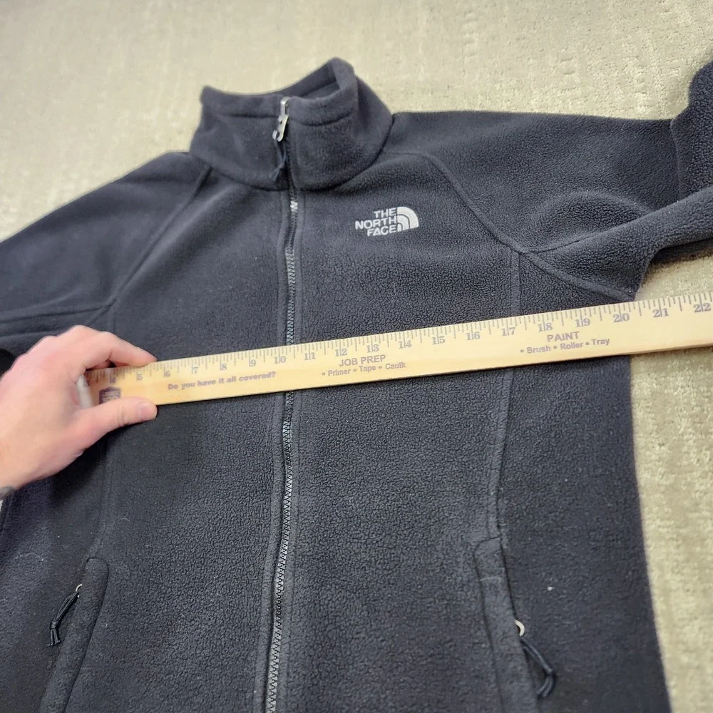 North Face Jacket Women Medium Khumbu Heavy Fleece Black Full Zip Outdoor Hiking